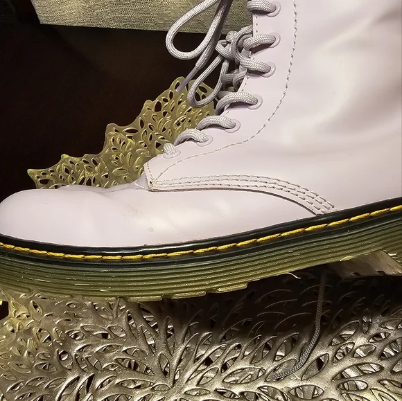 Dr Martens Lavender Combat Boots 4